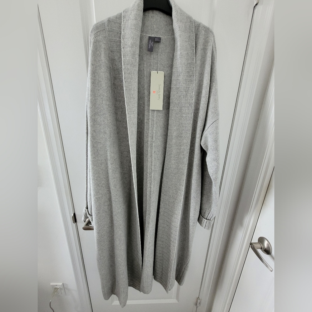 Sweaty Betty Long Gray Cardigan
